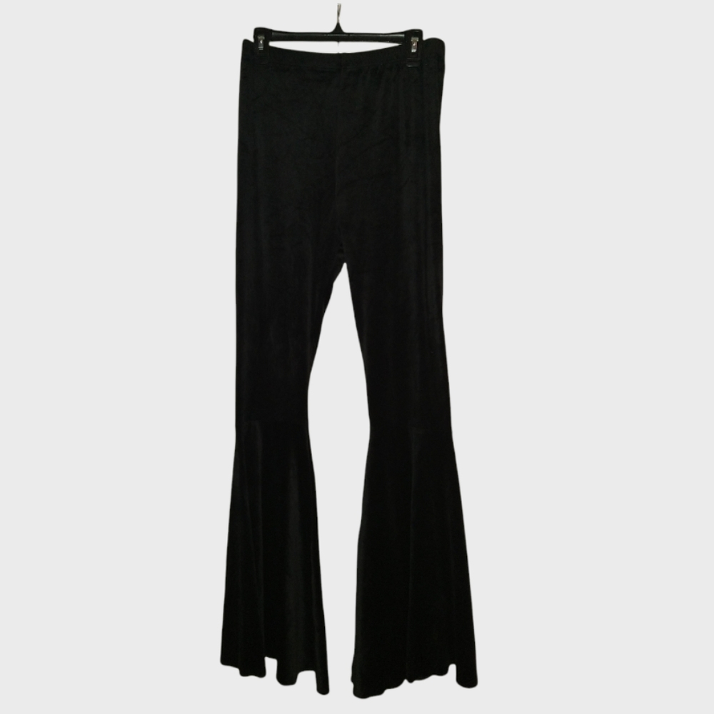 Velvet Bell Bottoms High Waisted